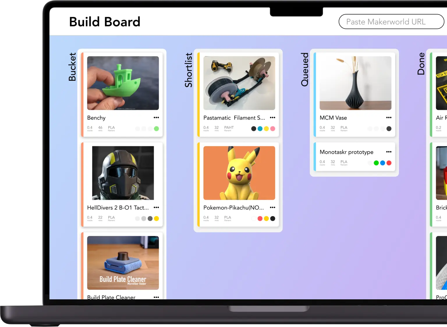 Build Board on a Macbook Pro